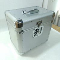 Étui pour disque vinyle CD étui de transport LP et étui de rangement CD & LP en aluminium pouvant contenir jusqu'à 50 ~ 100 disques