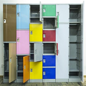 casier <span class=keywords><strong>vestiaire</strong></span> en plastique ABS de rangement pour piscine/ école/ gymnase <span class=keywords><strong>6</strong></span> portes - Product Image 4