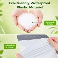 En gros, enveloppes d'expédition en polyéthylène imperméables et recyclables, 18x26 20x25 microns, tailles personnalisables OEM, pour l'expédition de vêtements professionnels