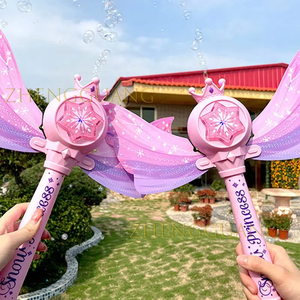 Zhengguang Đồ Chơi Bán Chạy Đồ Chơi Ngoài Trời Cây Đũa Thần Tiên Tự Động Máy Tạo Bong Bóng Phát Nhạc Cây Đũa Thần Có Đèn - Product Image 3