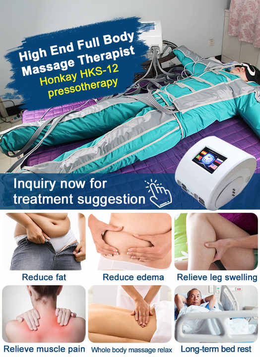 Factory Price Electrostimulation Eye Massage Body Slimming Combined Adjustable Size air Pressure Pressotherapy Machine