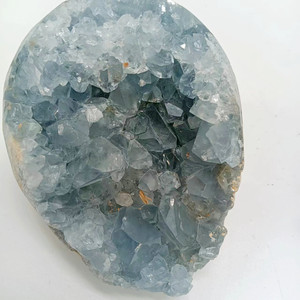 Bán Buôn Nguyên Liệu Tự Nhiên Vòng Màu Xanh Celestite <span class=keywords><strong>Geode</strong></span> Crystal Cụm Khoáng Vật Mẫu Cụm Để Trang Trí - Product Image 3