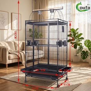 Fabricant direct, design métallique, excellente ventilation, éclairage naturel, sûr et pratique, <span class=keywords><strong>volière</strong></span> pour <span class=keywords><strong>oiseaux</strong></span> de compagnie - Product Image 1