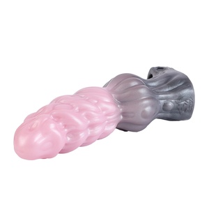 Mermaid-shaped Penis Sleeve with Silicone Cock Ring 3D Texture Hollow <b>Dildo</b> Penis Girth Enhancer Erection Enhancement for Couple - Product Image 4