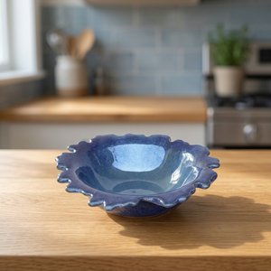 Bol en céramique en forme de fleur, bol de service émaillé en céladon, vaisselle traditionnelle, fabricant OEM - Product Image 1