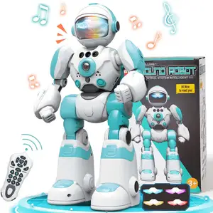 遥控玩具遥控机器人，带录音语音和手势感应控制可充电可编程音乐舞蹈机器人玩具
