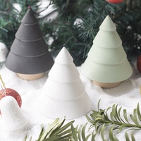 Diffuseur de parfum d'aromathérapie d'huile essentielle de terre de diatomées OEM pierre d'arôme d'arbre de Noël