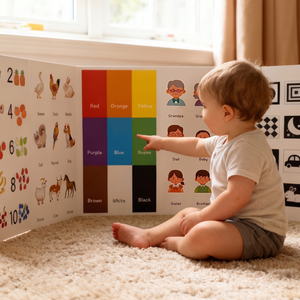 Nuevo Cartón Blanco Educativo Temprano para Bebés y Niños Pequeños, Diseño Envolvente Inmersivo, 12 Temas, Pantalla Cognitiva para Niños de 2 a 4 Años - Product Image 2