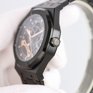 Reloj de pulsera artesanal de alta calidad, 41 mm, cerámica negra, movimiento mecánico, manecilla de las horas, correa de caucho, reloj deportivo de buceo - Product Image 2