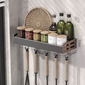 Étagère de rangement de cuisine, articles ménagers multifonctionnels, étagère de rangement pour épices, fixation murale - Product Image 5