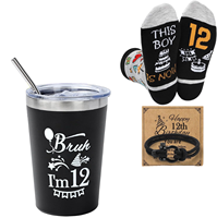 Coffret Cadeau Nouvel An Festivora pour Garçon de 12 Ans, en Acier Inoxydable avec Couvercle Coulissant, Cadeau Unique et Amusant pour Adolescents, Fils, Petit-Fils, Neveu