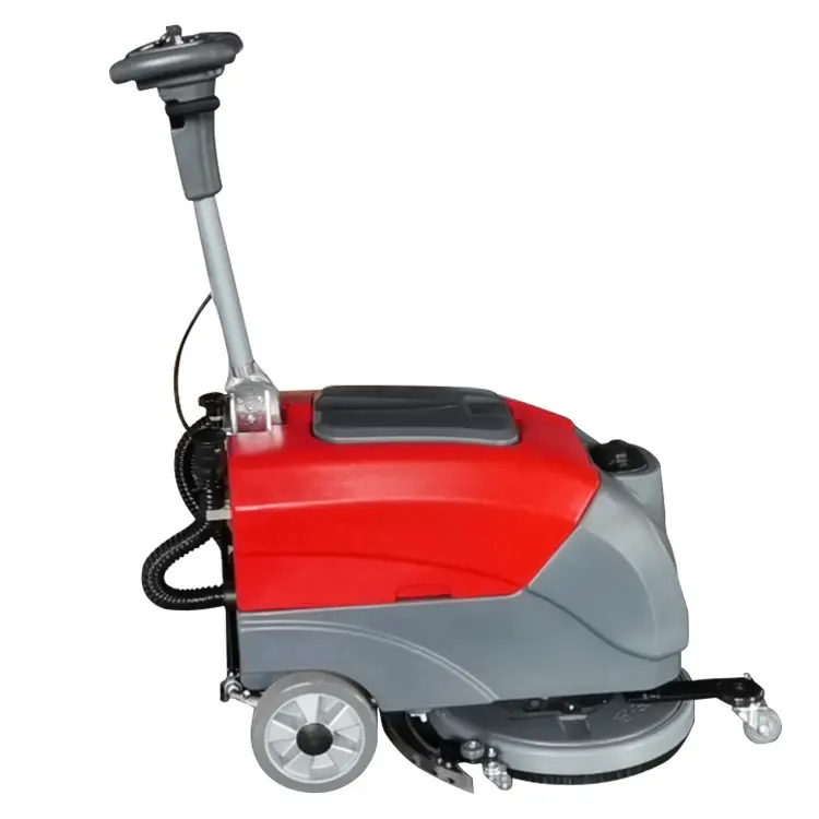 industrial new design red color hard floor scrubber floor washing machine