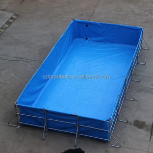 Ferme piscicole de forme <span class=keywords><strong>rectangulaire</strong></span> Tilapia étang élevage de poissons piscine réservoir au-dessus du sol forme carrée bâche <span class=keywords><strong>bassin</strong></span> agricole - Product Image 4