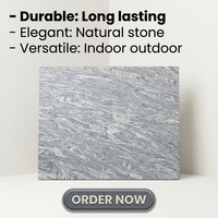 Carrelage en granit gris Juparana poli pour la conception de villas modernes