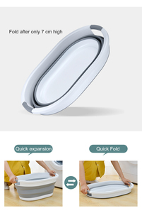 Space Saving Pop up <strong>Small</strong> Folding Storage Container Plastic Collapsible <strong>Laundry</strong> <strong>Basket</strong> Foldable <strong>Laundry</strong> <strong>Basket</strong> with Handle - Product Image 5