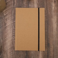 Agenda personnalisable A5 en kraft avec couverture à fermeture à boucle, pour affaires transfrontalières, école et usage quotidien, 2026-2027, idéal comme cadeau