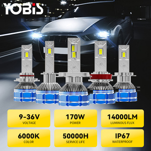 Sistema de Iluminación Automotriz de Alta Potencia YOBIS <span class=keywords><strong>M8</strong></span> Actualizado a M10, 170W 14000LM 12V, Faro Delantero para Automóvil H4 H11 LED con Canbus - Product Image 6