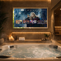 Televisor Inteligente con Espejo de 55 Pulgadas, 4K Ultra HD LED, 500cd/ Alto Brillo, Android TV con Control por Voz de Google Integrado para Baño