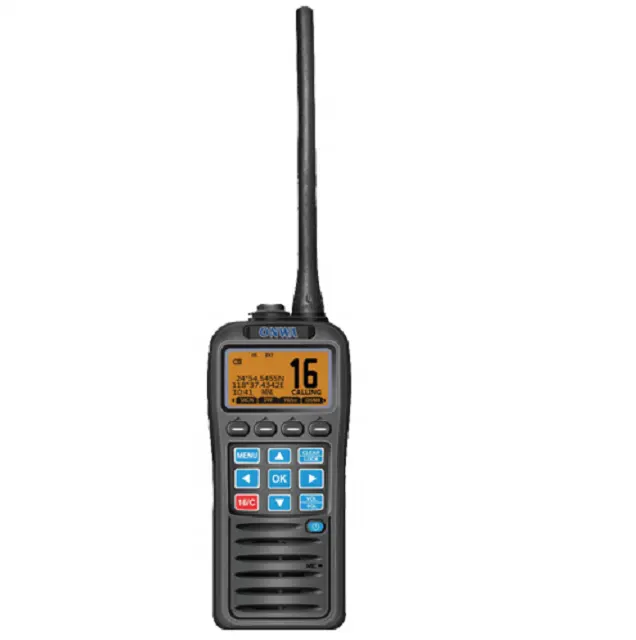 KV-38 Onwa 휴대용 VHF/DSC 해양 트랜시버/양방향 무전기/VHF 라디오 내장 GPS, 내장 DSC, MOB 기능