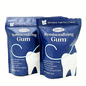 Chewing-gum naturel biologique pour soins bucco-dentaires avec hydroxyapatite, charbon actif et mastic pour le nettoyage des dents et la fraîcheur <span class=keywords><strong>de</strong></span> l'haleine - Product Image 4