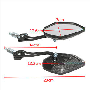 Espejo Retrovisor Ghost Fire para Motocicletas y Vehículos Eléctricos, Accesorios Modificados con Patrón de Llama Reflectante - Product Image 1