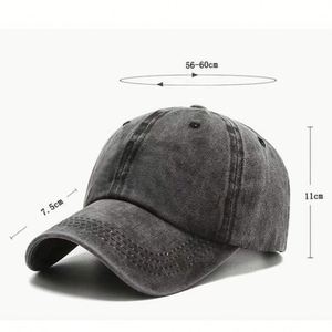 Casquettes de baseball rétro vintage non structurées, style papa, avec logo personnalisé, sportives, ajustables, effet vieilli et délavé, vente en gros, 100% - Product Image 2
