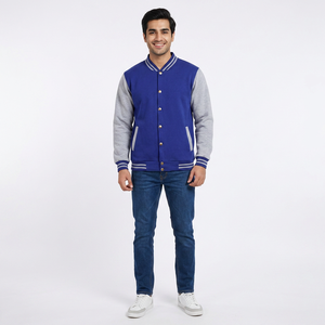 Veste de baseball universitaire décontractée personnalisée pour hommes veste de baseball universitaire brodée de tons chauds épaissis pour hommes - Product Image 1