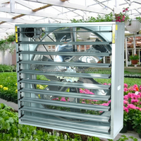 Ventilateur d'extraction axial mural silencieux pour poulailler industriel et hangar à vaches, avec deux roulements à billes, couleur argent, garantie 1 an