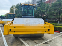 Compacteur vibrant à tambour unique de 36 tonnes, modèle XS365, fabriqué en Chine, pour la construction de barrages et de routes.