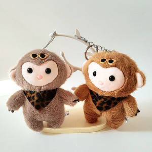 Dễ Thương Phim Hoạt Hình Leopard Khỉ Ba Lô Treo Phong Cách Đồ Chơi Móc Khóa Cho Trẻ Em Sang Trọng Ít Khỉ Nhồi Bông Búp Bê Túi Mặt Dây Chuyền - Product Image 1