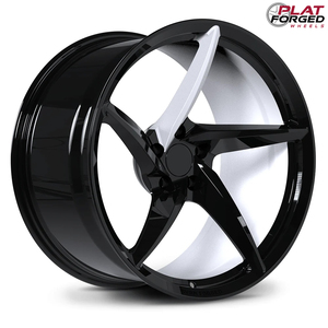 Cerchi in Lega Forgiati Monoblocco Personalizzati Nero Lucido <span class=keywords><strong>Rosso</strong></span> Spazzolato Concavi Profondi 20 21 22 Pollici per Chevrolet Corvette Camaro - Product Image 3