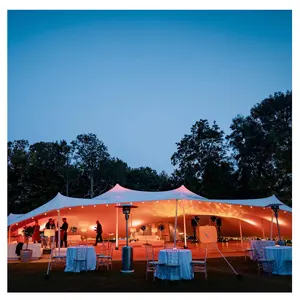 خيمة قابلة للتمدد لمهرجان مقاومة للماء مقاس 15 × 20 متر ، 150 شخص ، سرادق ، خيام زفاف للبيع