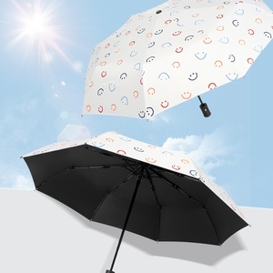 Parapluie pour le visage, double usage soleil/pluie, avec revêtement noir <span class=keywords><strong>anti</strong></span>-<span class=keywords><strong>UV</strong></span>, ouverture automatique, poignée en fer, UPF50+, entièrement occultant, frais et léger - Product Image 4