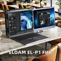 Eloam-Moniteur de jeu portable EL-P1 Plus 13.3 pouces, 60Hz, écran IPS 1080P, extension d'écran d'ordinateur portable, double moniteur pour ordinateurs portables