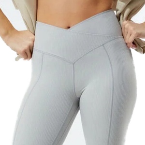 Leggings de yoga grande taille pour femmes, taille mi-haute élastique, respirants, écologiques, été-automne, logo personnalisé, vente en gros - Product Image 6