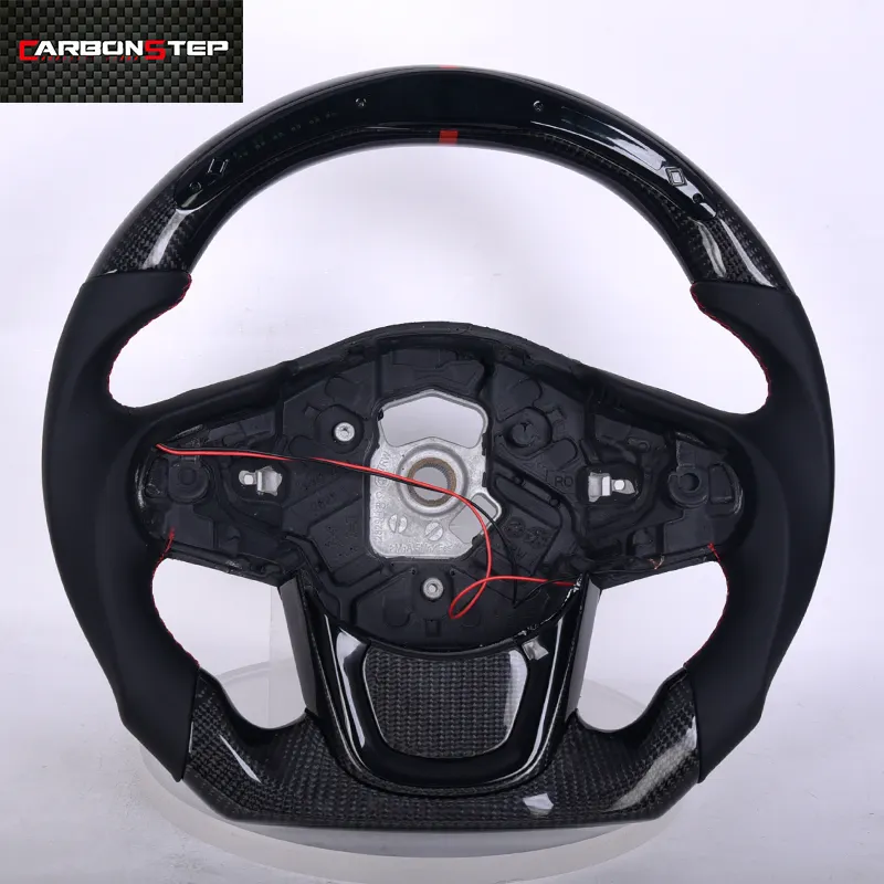 Durable Car Accessories Custom Carbon Fiber Steering Wheel For Toyota Supra With LED