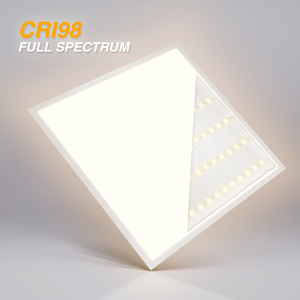 Bảng điều khiển <span class=keywords><strong>LED</strong></span> toàn phổ thương mại 40W 100lm/<span class=keywords><strong>W</strong></span> 60x60/62x62/30x120cm cao cri98 IP40 văn phòng Bảo hành 5 năm cao - Product Image 3