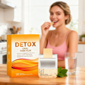 Caramelos en Tiras Bióticas Adelgazantes, Película Oral de Disolución Rápida para Desintoxicación Corporal con Vitaminas Esenciales para un Cabello Saludable - Product Image 5