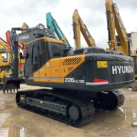 Excavatrice utilisée d'origine de la Corée Hyundai Excavatrice R220LC-9S Hyundai 220 LC Robex 220LC-9S Excavatrice robuste sur chenilles 22 tonnes