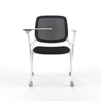 Chaise de formation empilable avec tablette d'écriture, fabrication OEM/ODM, chaise de conférence en maille durable pour la formation et les séminaires d'entreprise