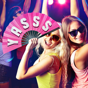 Nuovo Arrivo Stile Trendy Regalo Festivo Iconico Cinese in Bambù Grande Ventaglio Pieghevole da 13 <span class=keywords><strong>Pollici</strong></span> con Suono per Feste Danzanti - Product Image 4