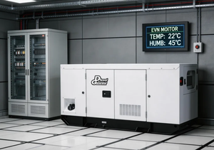 Générateur diesel silencieux 27,5 kVA 22 kW refroidi par <span class=keywords><strong>eau</strong></span> avec carter insonorisé pour station d'alimentation industrielle - Product Image 4