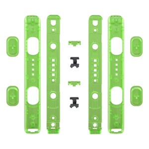 EXtremeRate Clear Green DIY Replacement Shell Custom Controller Wrist Strap Housing Buttons for Nintendo <b>Switch</b> & <b>Switch</b> OLED - Product Image 2