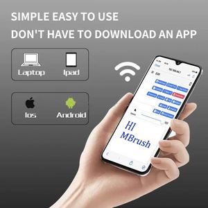 Mbrush портативный мини-струйный принтер беспроводное соединение логотип татуировки мини-машина для многоцелевой печати подарочных карт - Product Image 2