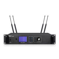 Microphone sans fil UHF dynamique à huit canaux avec directivité cardioïde, connecteur XLR, construction métallique pour podcasts