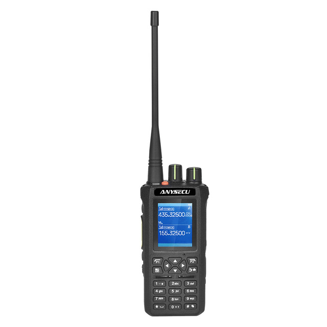 IP67 ANYSEUCU 10W DMR DM728 Dual AES26 Encryption Radio 1024CH Two Way Walkie Talkie 2.0 Inch SOS UV Dual Band Radio