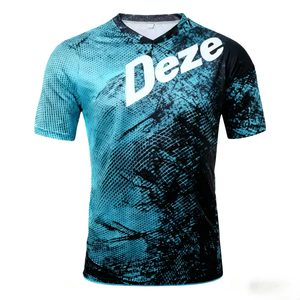 Équipement de plein air, maillot à manches courtes unisexe pour VTT, maillot de montagne tout-terrain, résistant aux déchirures, évacuant l'humidité, confortable - Product Image 1