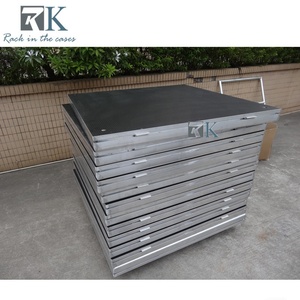 1m*1m Square <b>Platform</b> Stage Black Non-slip <b>Platform</b> Quick Install Stage - Product Image 3