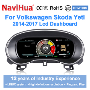 หน้าปัดดิจิตอล Navihua รุ่นใหม่ ระบบ Linux รองรับ Carplay สำหรับรถยนต์ Skoda Yeti ปี 2014-2017 จอ LCD แสดงผลแบบ Virtual Cockpit - Product Image 1