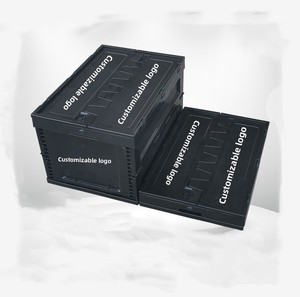 Chất lượng cao có thể gập lại & Stackable nhựa lưu trữ doanh thu <span class=keywords><strong>container</strong></span> Nắp vận chuyển Thùng rau trái cây có thể gập lại Thùng nhựa - Product Image 4